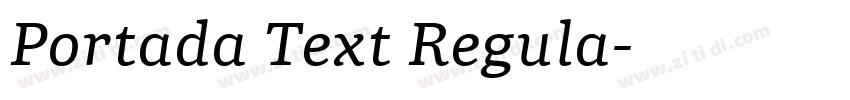 Portada Text Regula字体转换